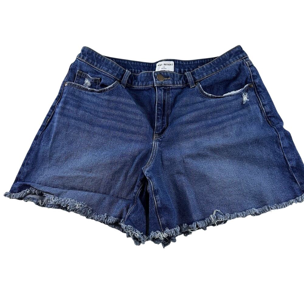 Lane Bryant Denim Cutoff Jean Shorts Flex Magic Mid‎ Rise Relaxed, Size 18